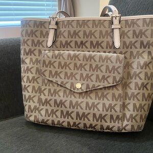 Michael Kors Brown Monogram Tote